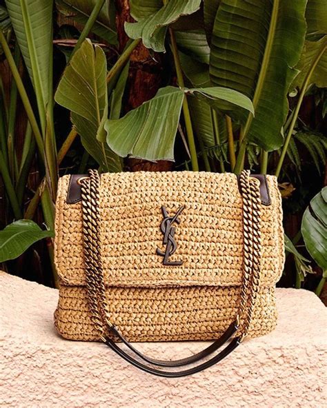 ysl raffia crossbody bag.